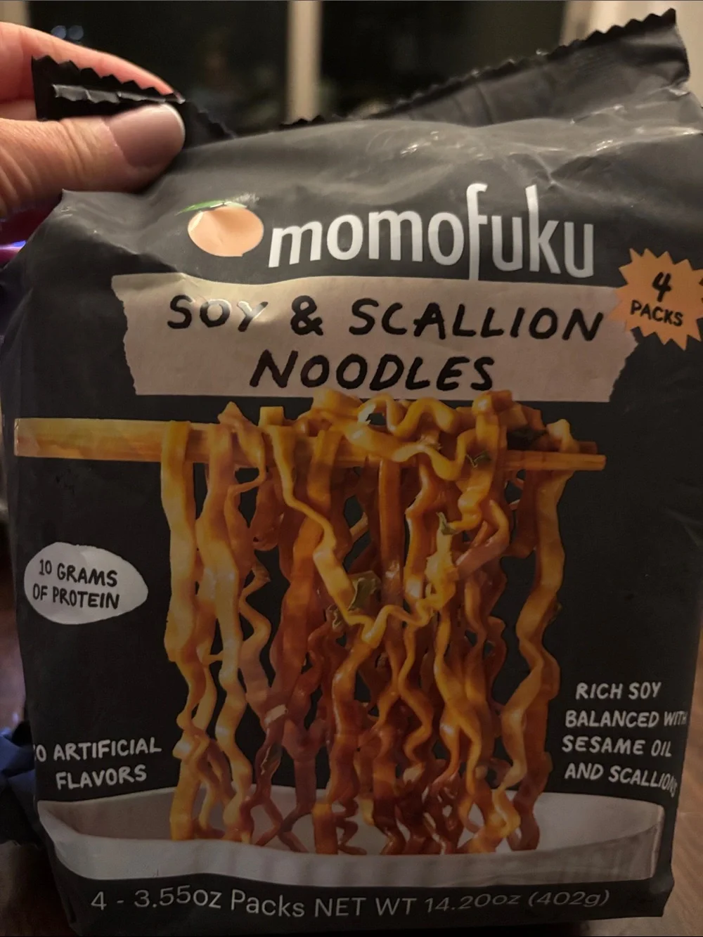 Soy & Scallion Noodles – momofuko Pack of 4 Rich Soy Sesame Oil & Scallions